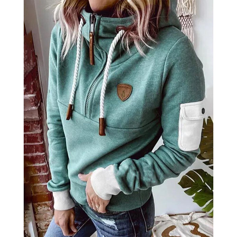 Felpa con cappuccio premium Aarohi per donna – Maglia spessa e morbida con taglio casual e cappuccio regolabile