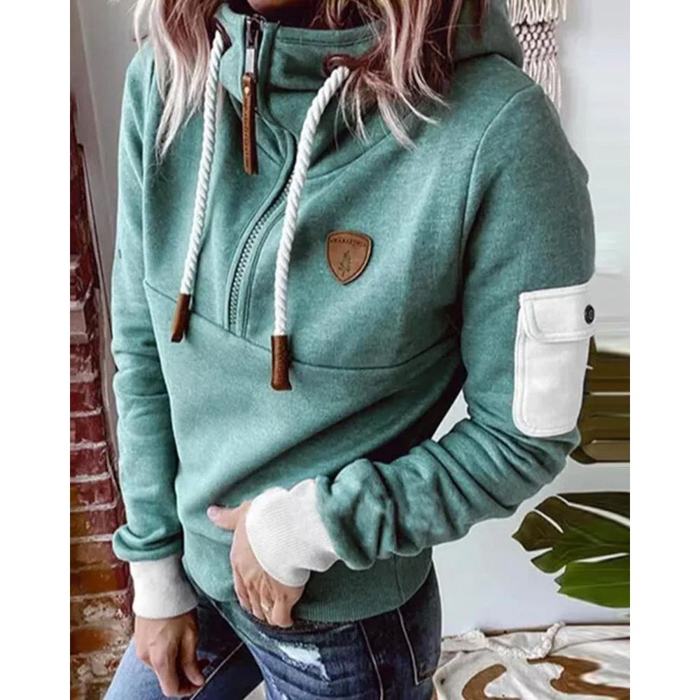 Felpa con cappuccio premium Aarohi per donna – Maglia spessa e morbida con taglio casual e cappuccio regolabile