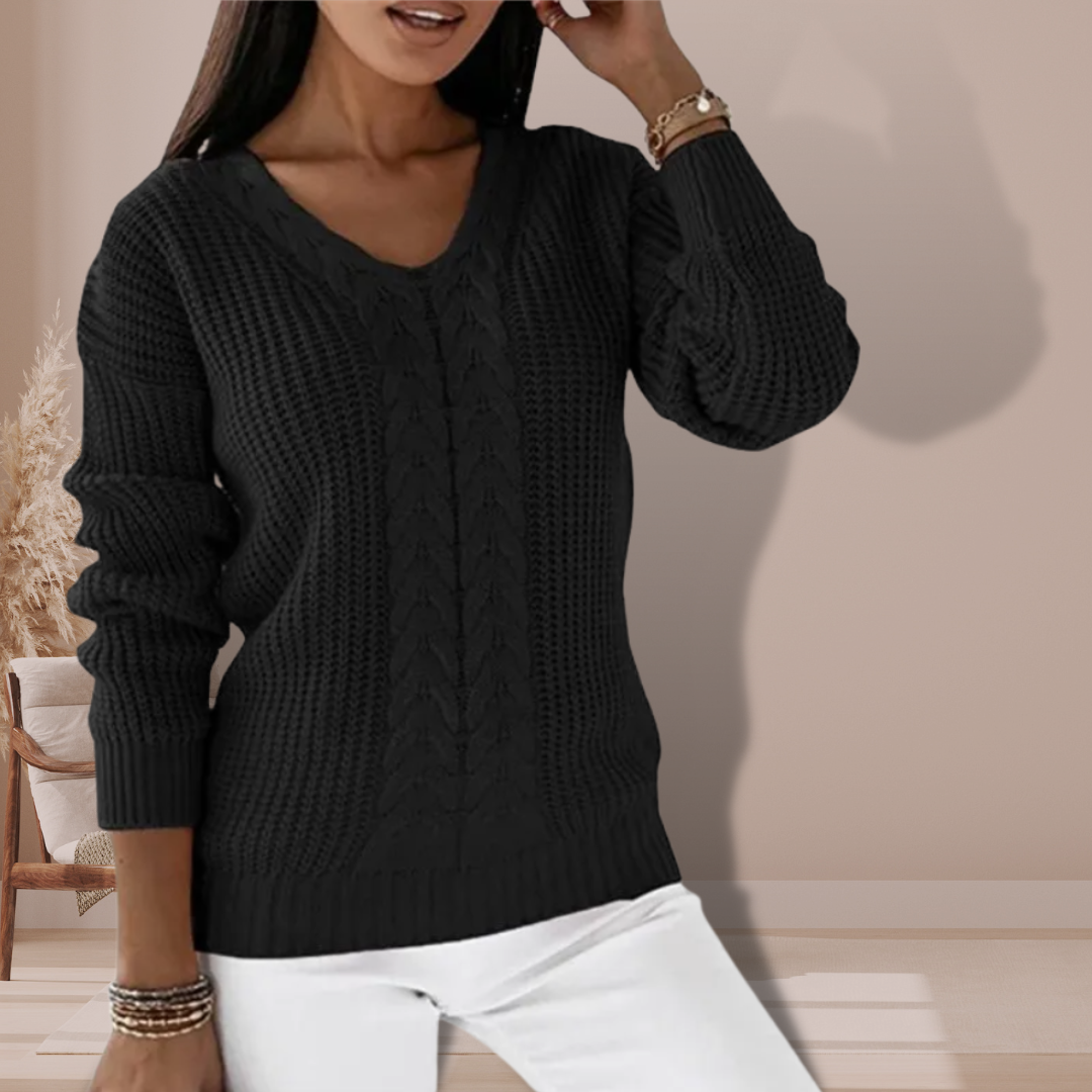 Oriana Gestrickter Pullover für Damen – Weiches und Warmes Strickoberteil mit Eleganter Passform für Täglichen Komfort