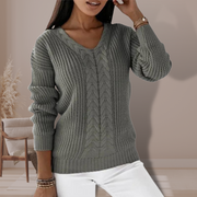 Oriana Gestrickter Pullover für Damen – Weiches und Warmes Strickoberteil mit Eleganter Passform für Täglichen Komfort