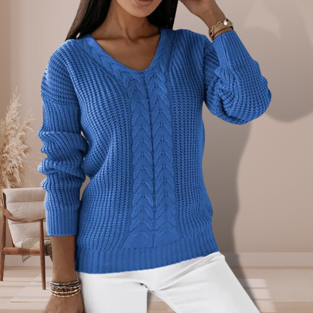 Oriana Gestrickter Pullover für Damen – Weiches und Warmes Strickoberteil mit Eleganter Passform für Täglichen Komfort