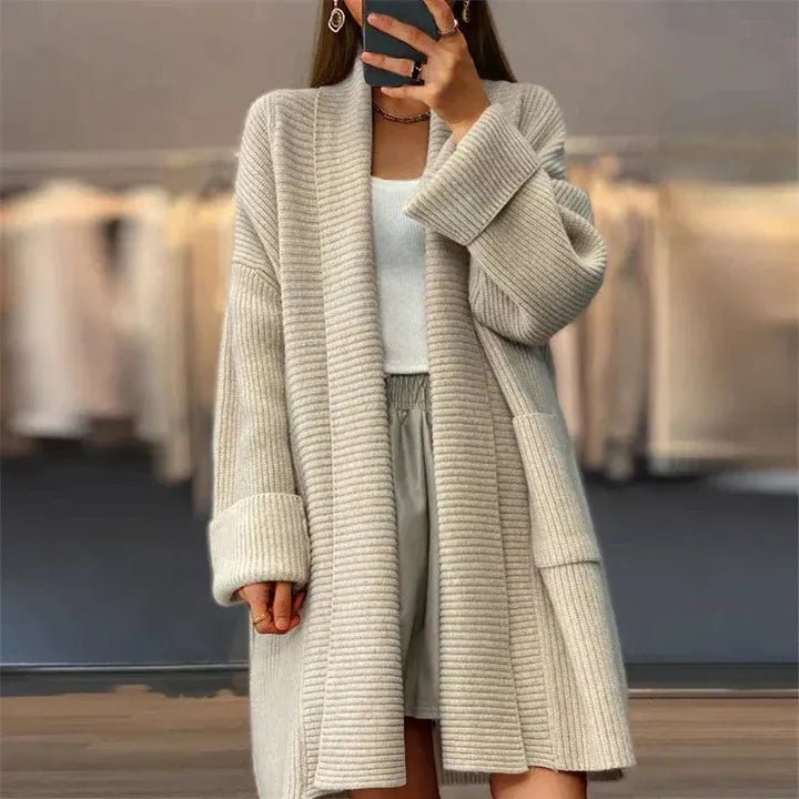 Harlene Cardigan Oversize Femme – Ouverture Frontale Moderne & Coupe Ample Confortable