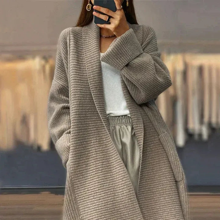 Harlene Cardigan Oversize Femme – Ouverture Frontale Moderne & Coupe Ample Confortable