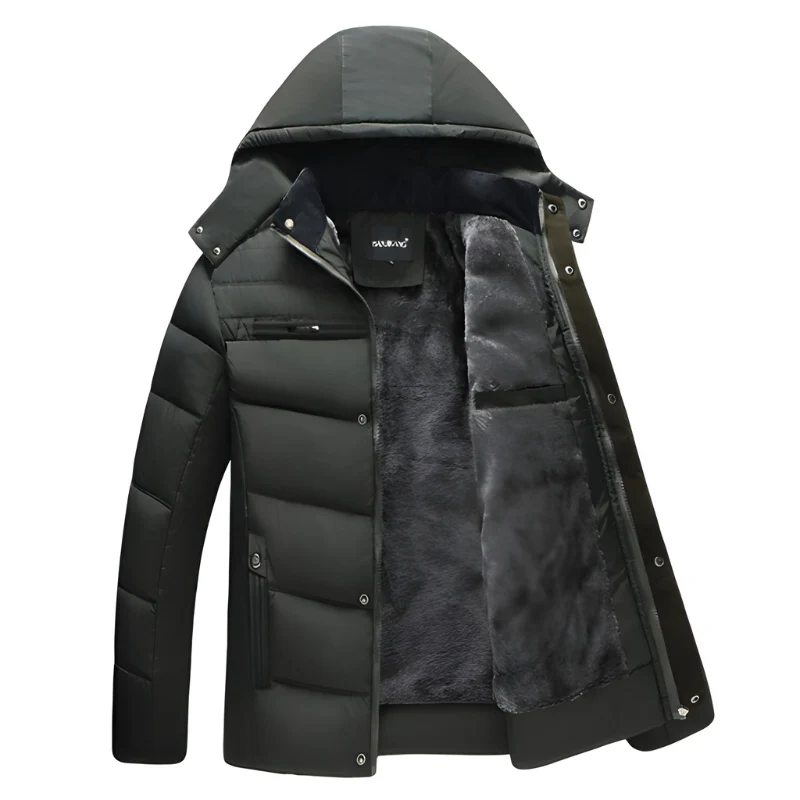 Maximo Parka Invernale Uomo – Cappotto Robusto Molto Caldo con Fodera in Pile e Cappuccio Protettivo