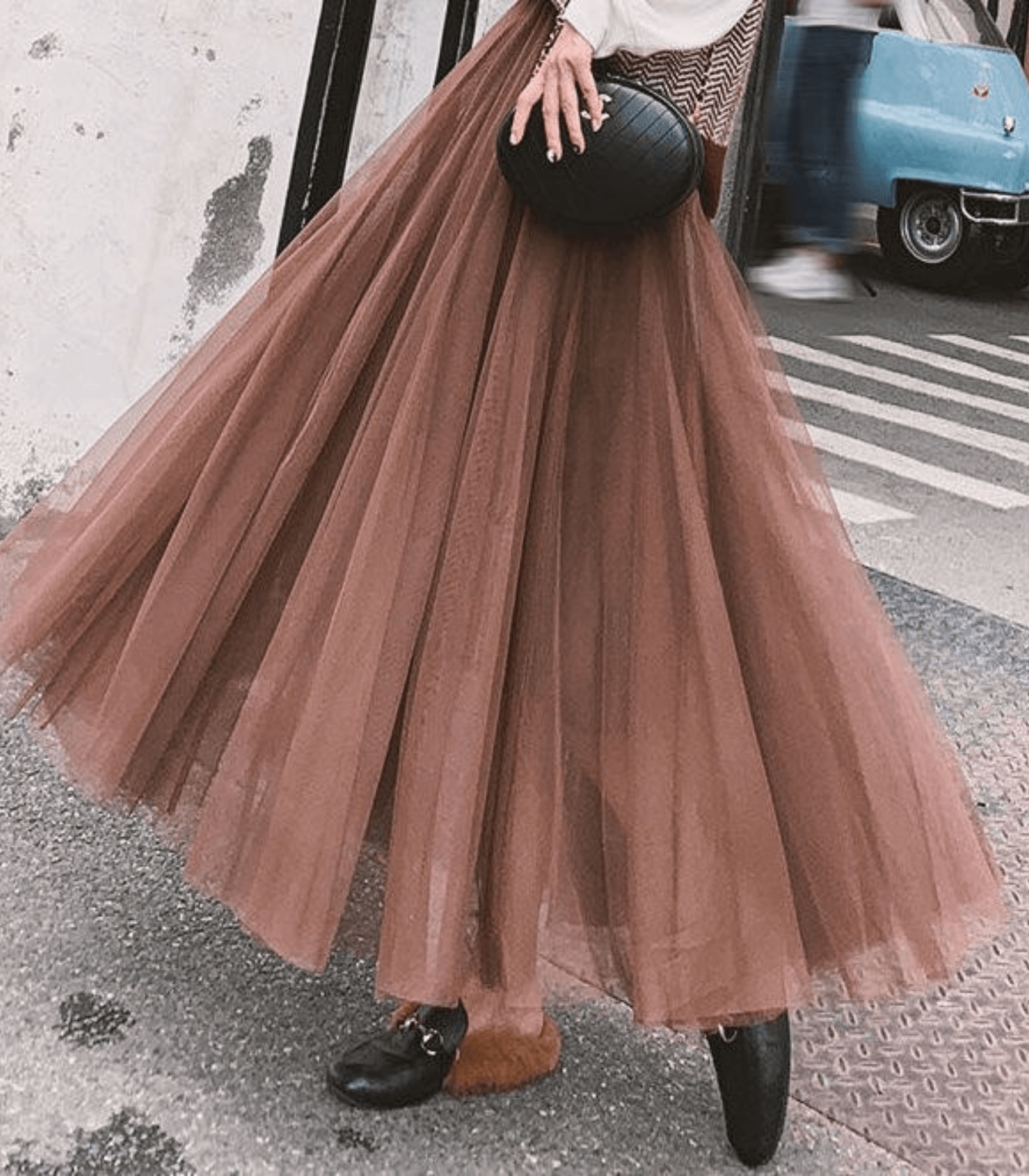 Shandria Tulle Skirt Women – Lightweight Midi Skirt in Tulle and Polyester, Elegant and Flowing Cut