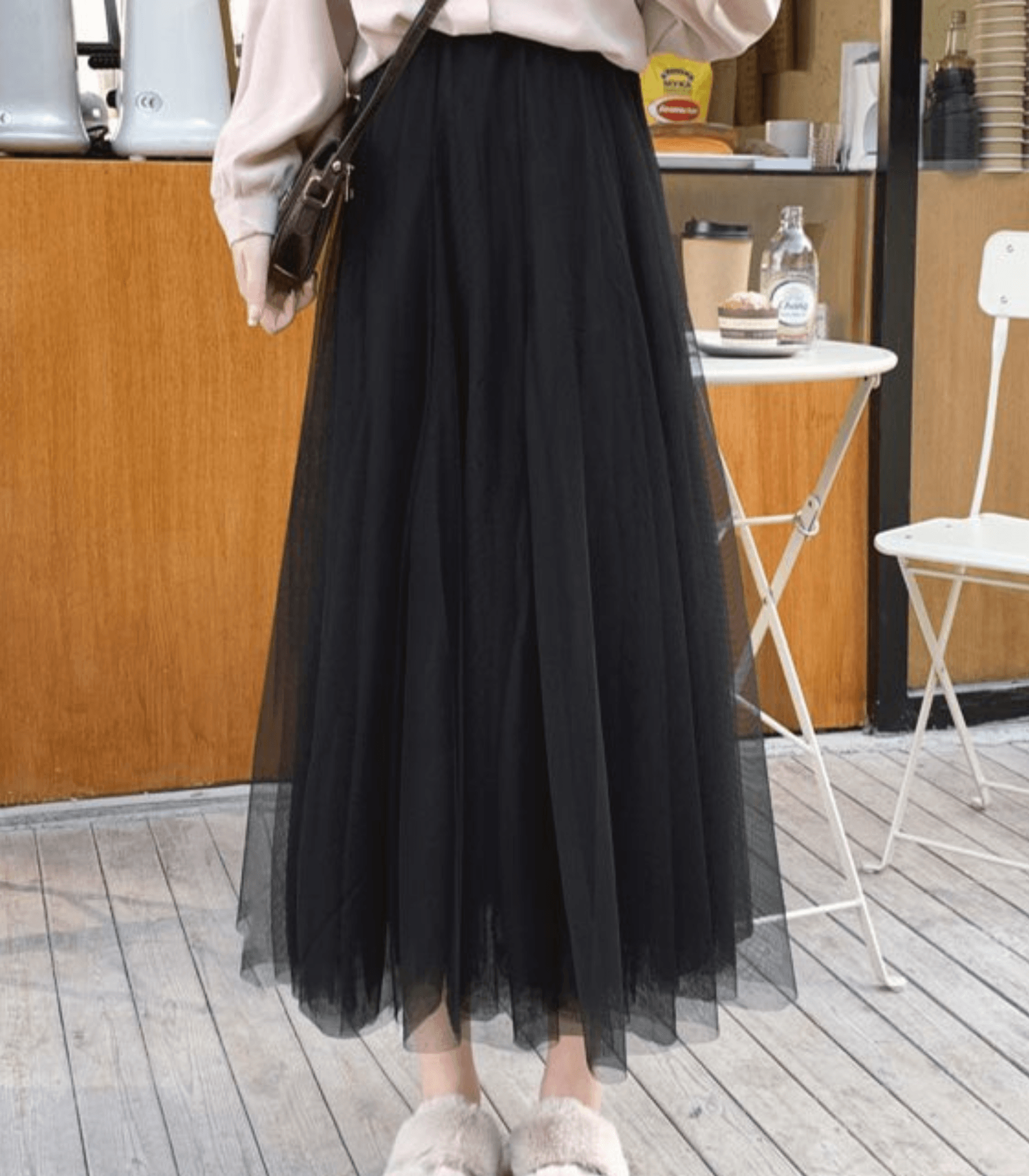 Shandria Tulle Skirt Women – Lightweight Midi Skirt in Tulle and Polyester, Elegant and Flowing Cut