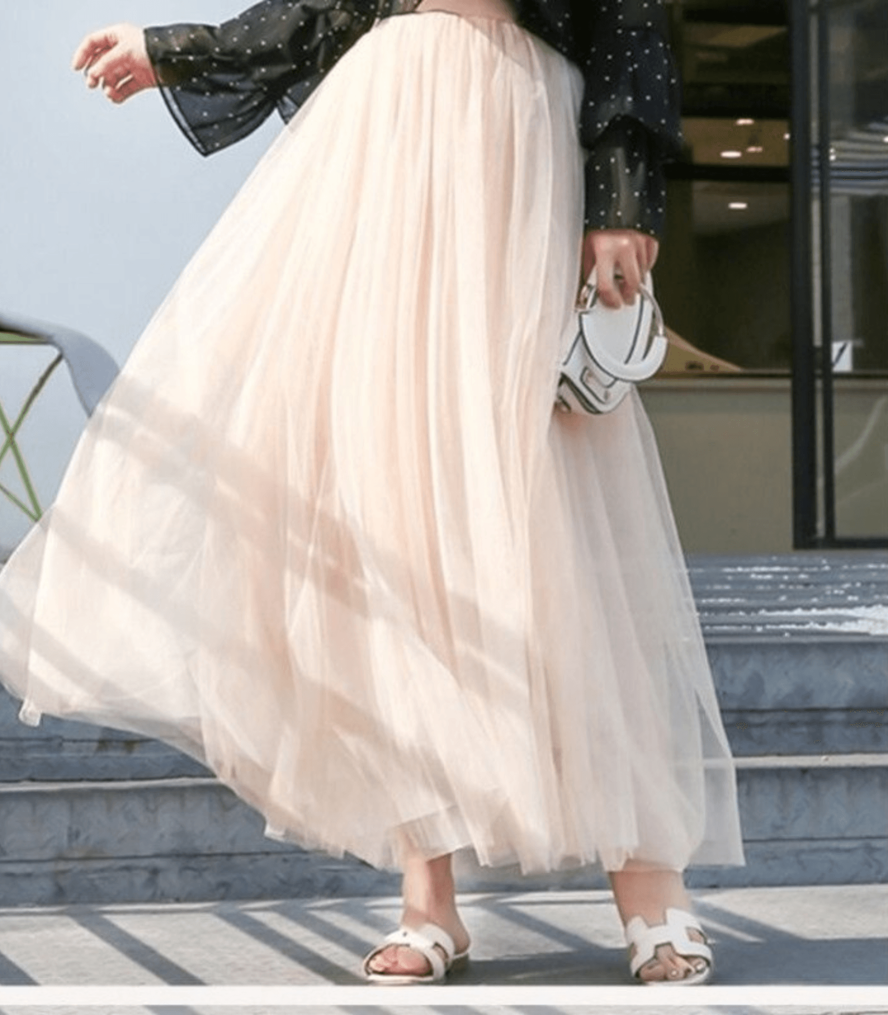 Shandria Tulle Skirt Women – Lightweight Midi Skirt in Tulle and Polyester, Elegant and Flowing Cut