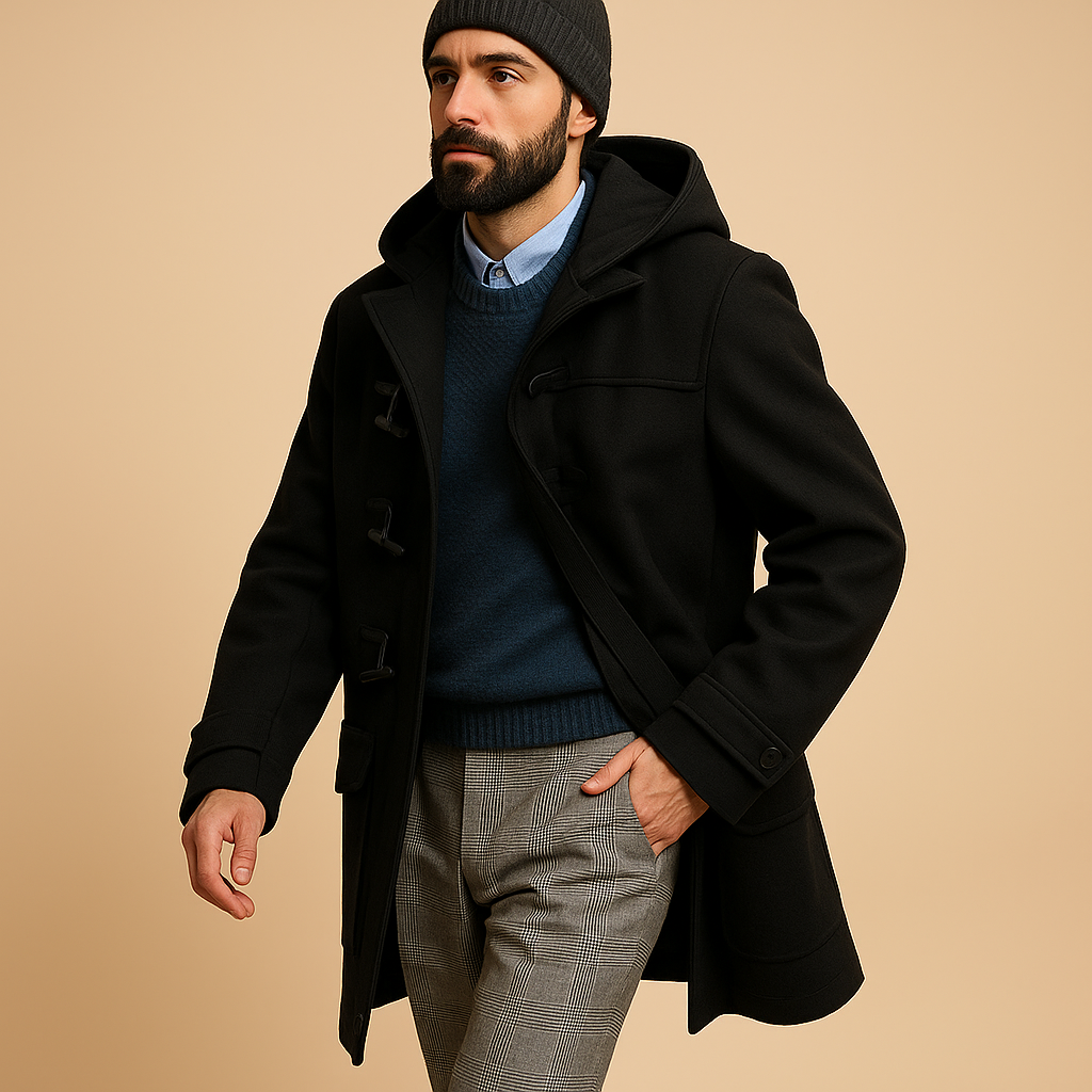 Seth Manteau dugi muški kaput – elegantni izduženi kroj s prednjim zatvaračem i bočnim džepovima
