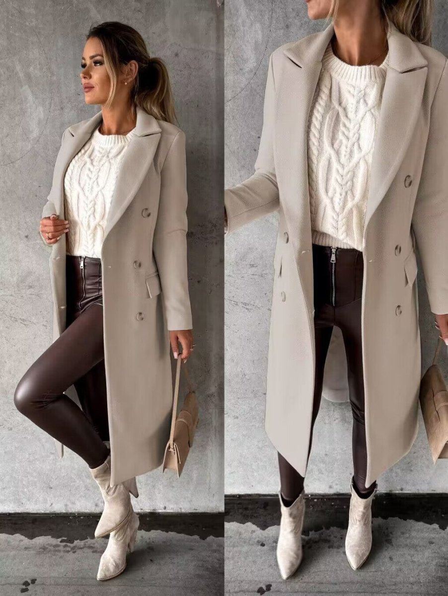 Laura lange dameswinterjas – elegant, warm en verfijnd met tijdloze stijl