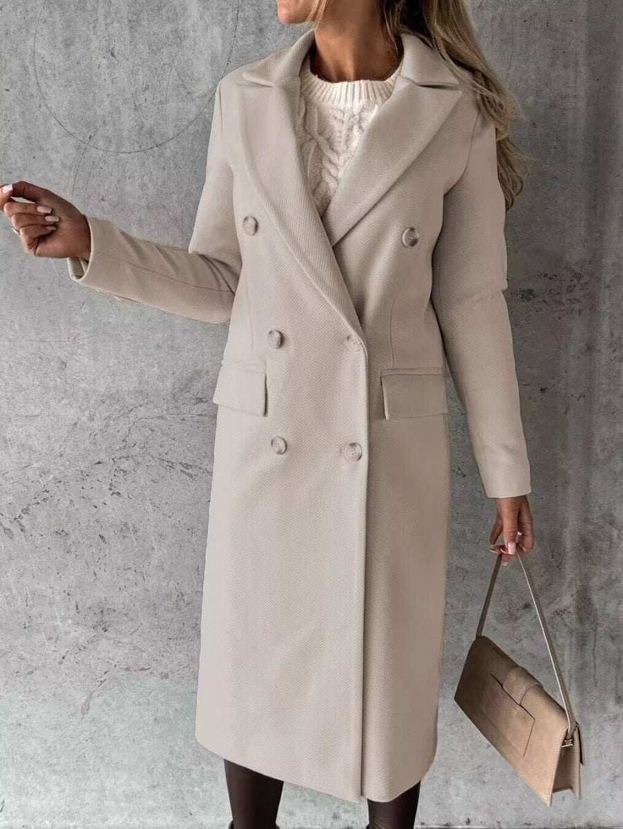 Laura lange dameswinterjas – elegant, warm en verfijnd met tijdloze stijl