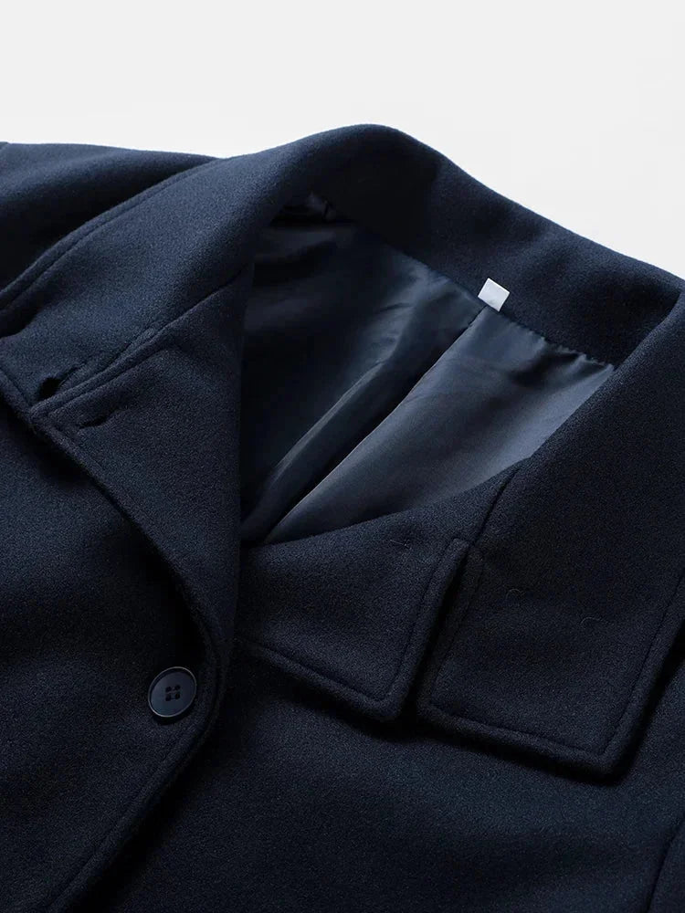 Julie Short Coat for Women – Elegant High Collar, Soft Fabric & Modern Style