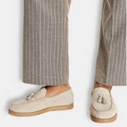 Eric heren mocassins met kwastjes – klassieke instapschoenen met geborstelde afwerking voor lente en herfst