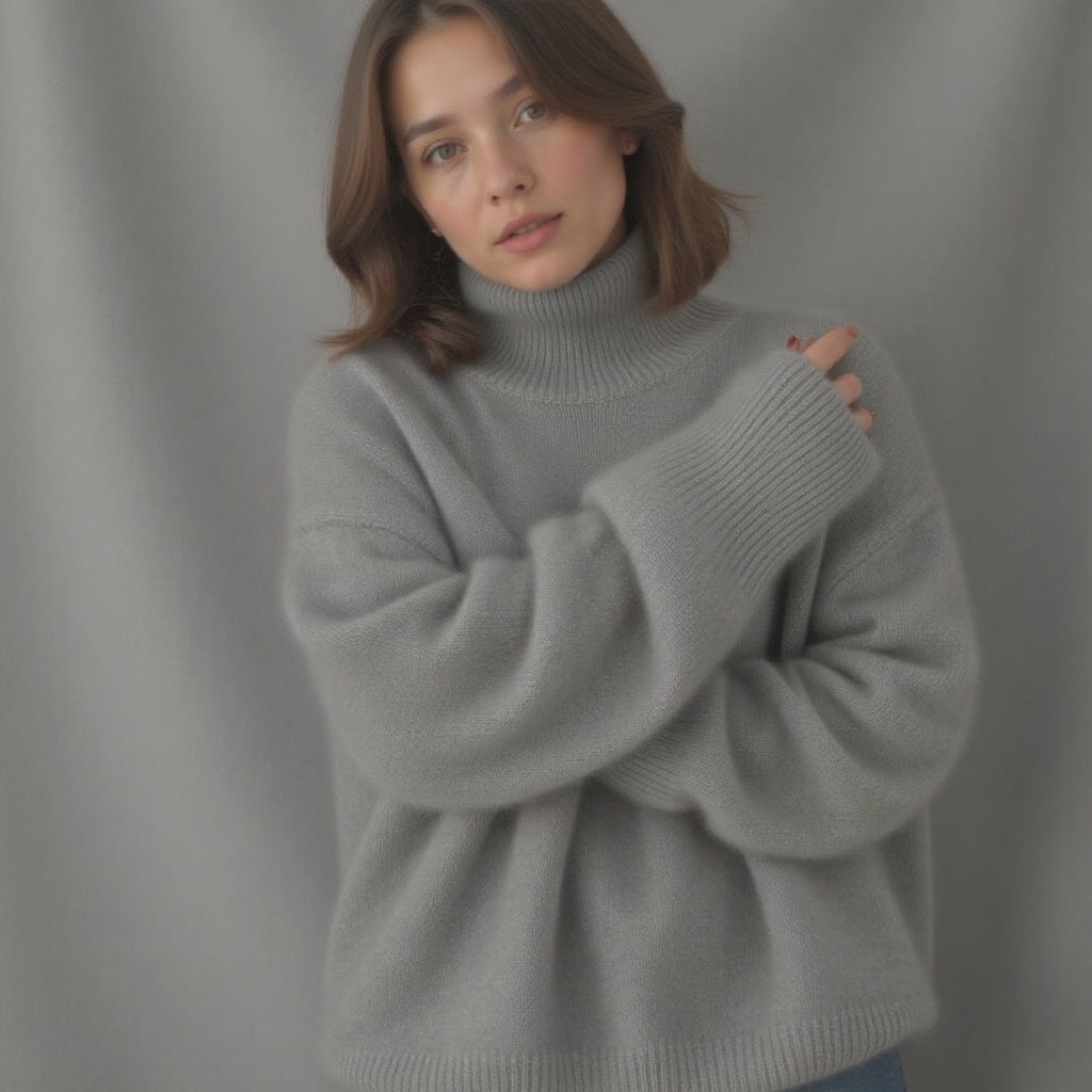 Sydney dámský rolák oversize z kašmíru – měkký, teplý a elegantní
