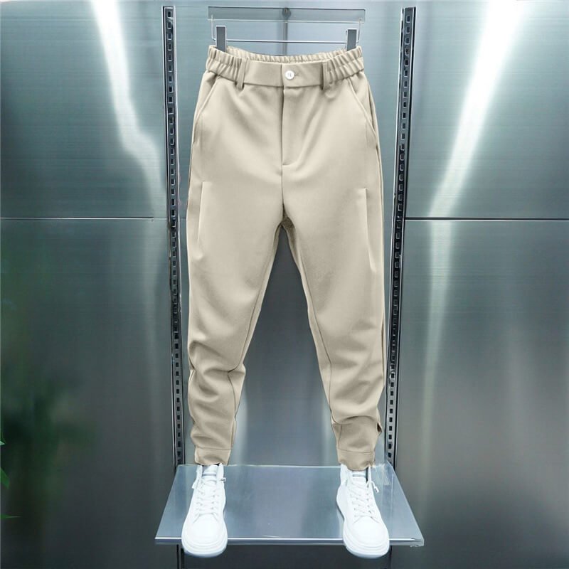 Pantaloni Leo pentru bărbați stretch – Pantaloni slim moderni cu talie elastică și stil smart casual