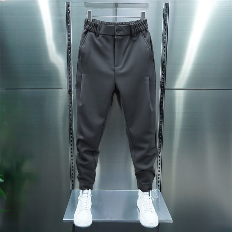 Pantaloni Leo pentru bărbați stretch – Pantaloni slim moderni cu talie elastică și stil smart casual