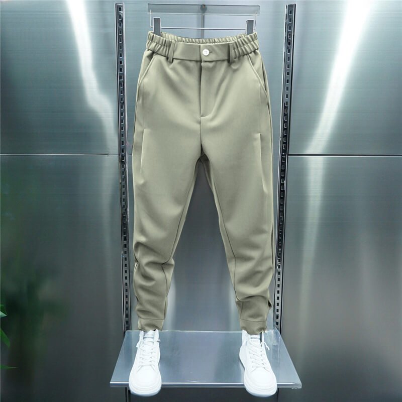 Pantaloni Leo pentru bărbați stretch – Pantaloni slim moderni cu talie elastică și stil smart casual