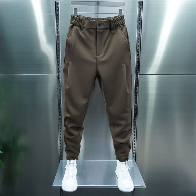 Pantaloni Leo pentru bărbați stretch – Pantaloni slim moderni cu talie elastică și stil smart casual