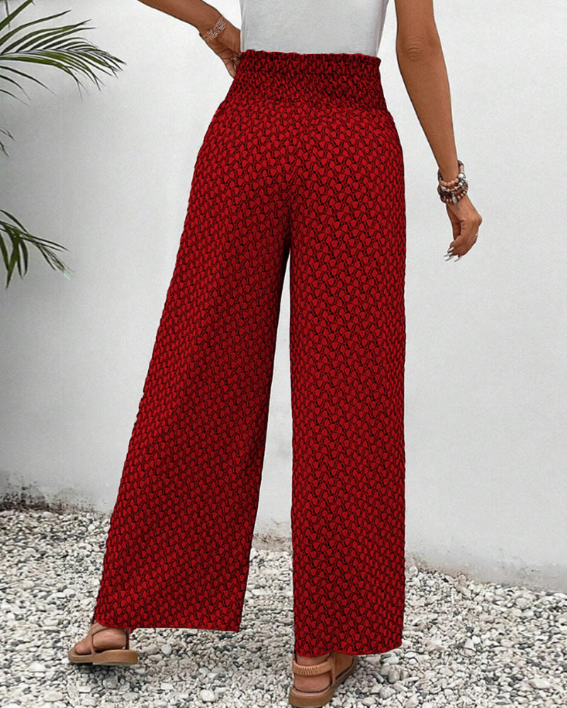 Henriette Pantalon Large Femme – Taille Haute, Coupe Flatteuse & Tissu Confortable