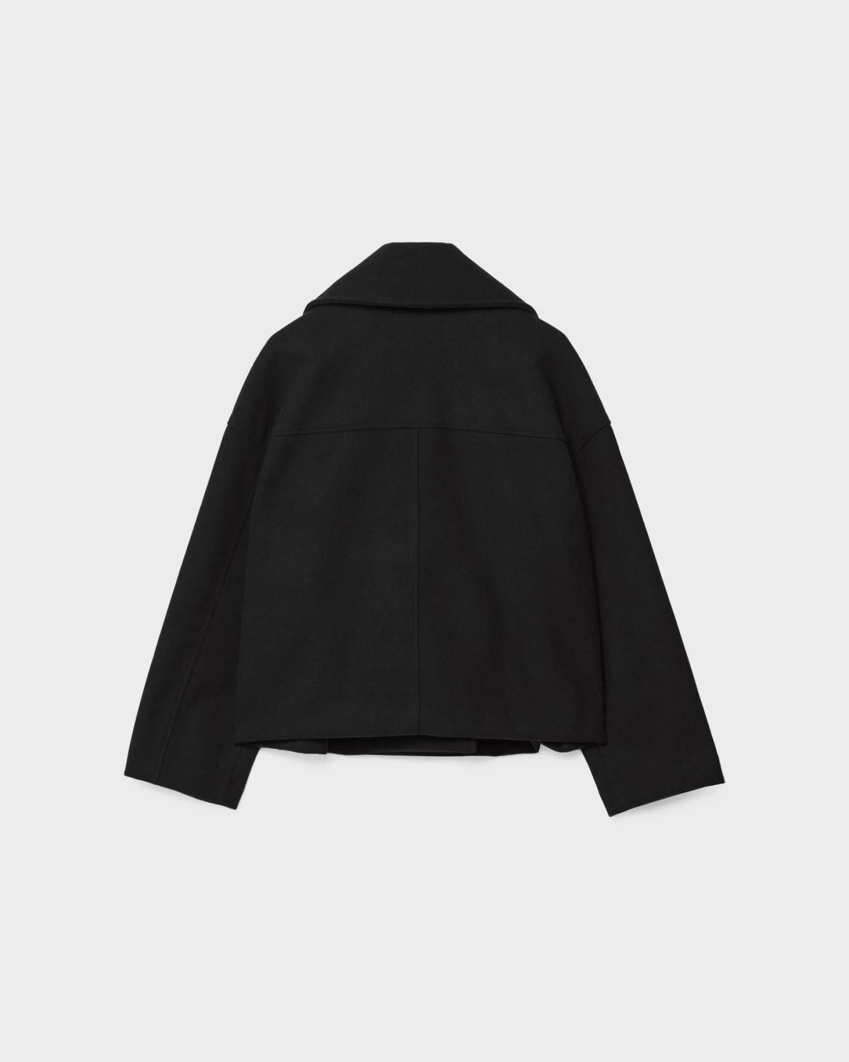 Vanessa chaqueta mujer – chaqueta corta cruzada de lana elegante y cálida para el invierno