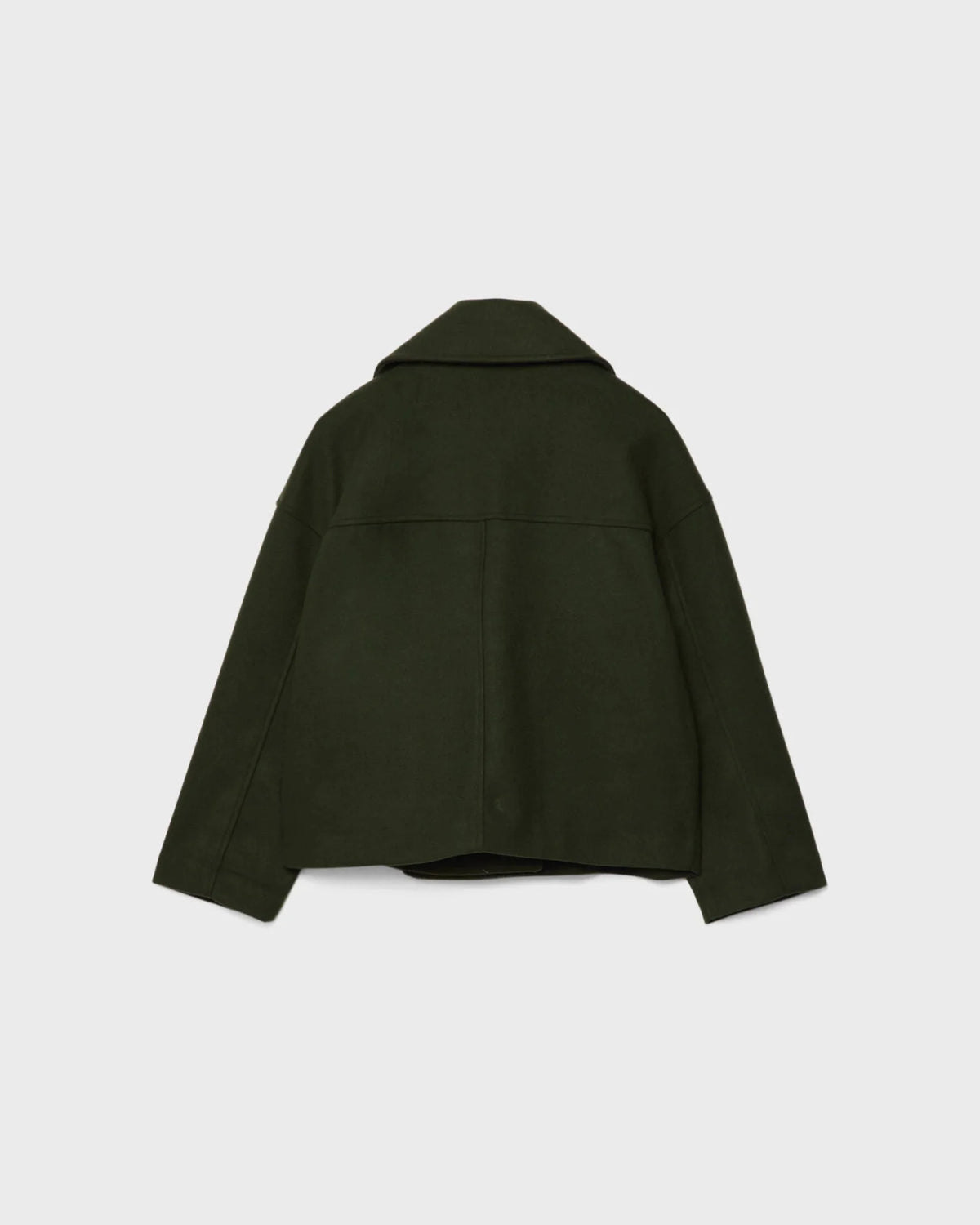 Vanessa chaqueta mujer – chaqueta corta cruzada de lana elegante y cálida para el invierno