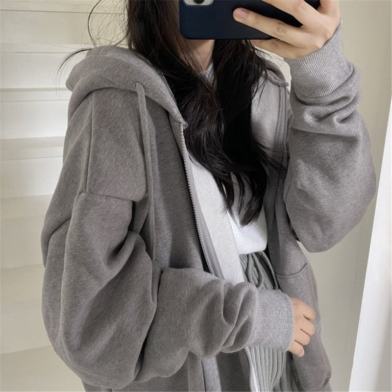 Ayleen Women's Jacket – Oversize with Hood and Pockets, Modern & Comfortable Style