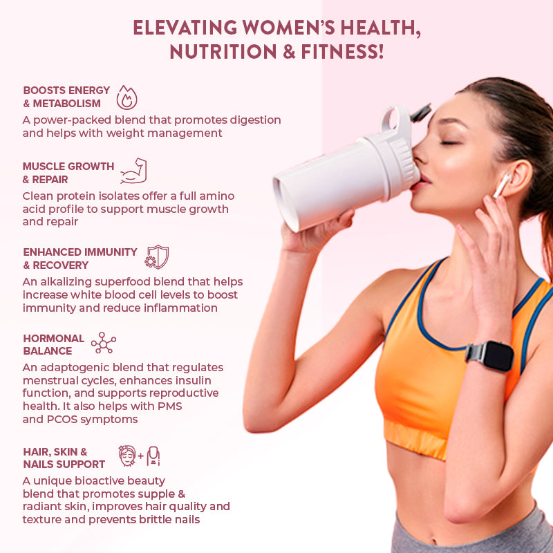 women drinking plant protein for nutrition and wellness