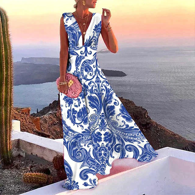 Aurélie Robe Longue Femme – Élégance et Confort pour Toutes Occasions